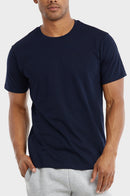 TOP PRO MEN'S CREW NECK T-SHIRT (TR500_NAVY)