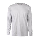 MEN'S CLASSIC CREW NECK LONG SLEEVES T-SHIRT (TR525) - BLACK/H.GREY/WHITE