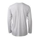 MEN'S CLASSIC CREW NECK LONG SLEEVES T-SHIRT (TR525) - BLACK/H.GREY/WHITE