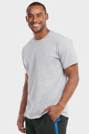 TEE JOY MEN'S CREW NECK T-SHIRT (TR700_H.GRY)