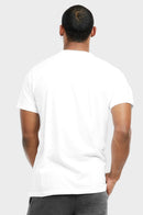 TEE JOY MEN'S CREW NECK T-SHIRT (TR700_WHITE)