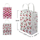 Transparent PVC Gift Bag - Strawberry, Cherry  (12 units)