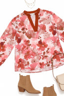 On Blossom Lane Floral Blouse (Open Pack)