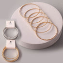 Twist Bar Bangle Bracelets 18130 (12 units)