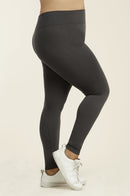 SOFRA LADIES FLEECE LINED LEGGINGS PLUS SIZE (TX700X)