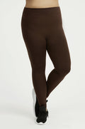SOFRA LADIES FLEECE LINED LEGGINGS PLUS SIZE (TX700X)