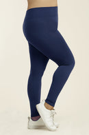 SOFRA LADIES FLEECE LINED LEGGINGS PLUS SIZE (TX700X)