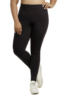 SOFRA LADIES FLEECE LINED LEGGINGS PLUS SIZE (TX700X)