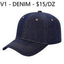 V1 KIDS - Solid Velcro Baseball Cap