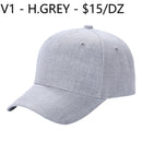 V1 - Solid Velcro Baseball Cap (SALE)
