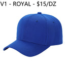 V1 - Solid Velcro Baseball Cap (SALE)