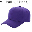 V1 - Solid Velcro Baseball Cap (SALE)