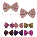Velvet Hair Bows 1462DK (24 units)