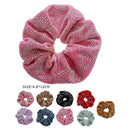 Velvet Rhinestone Scrunchie 0234R9 (12 units)