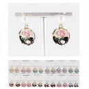 Vintage Rose Pearl Drop Earrings 5907 (12 units)