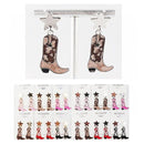 Western Star Boot Drop Earrings 5934 (12 units)
