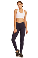 SOFRA LADIES COTTON LEGGINGS (WP4000_NAVY)