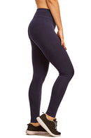 SOFRA LADIES COTTON LEGGINGS (WP4000_NAVY)