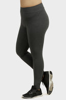 SOFRA LADIES COTTON LEGGINGS PLUS SIZE (WP4000X_CHC-GR)