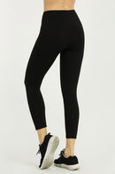 SOFRA LADIES COTTON CAPRI LEGGINGS (WP4001)