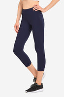 SOFRA LADIES COTTON CAPRI LEGGINGS (WP4001)