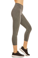 SOFRA LADIES COTTON CAPRI LEGGINGS (WP4001_CHC/GR)