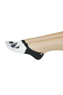 YM52 12 Pairs Cotton Blend, Made in Korea Raccoon No Show Foot Liners