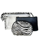 Zebra Print Cosmetic Bag 3PC Set (1 unit)